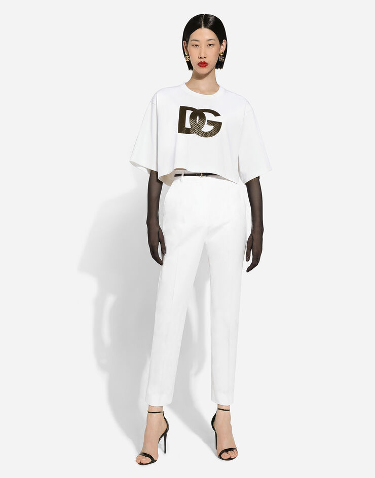 Dolce & Gabbana Tailored gabardine pants White FTAM2TFUFJR