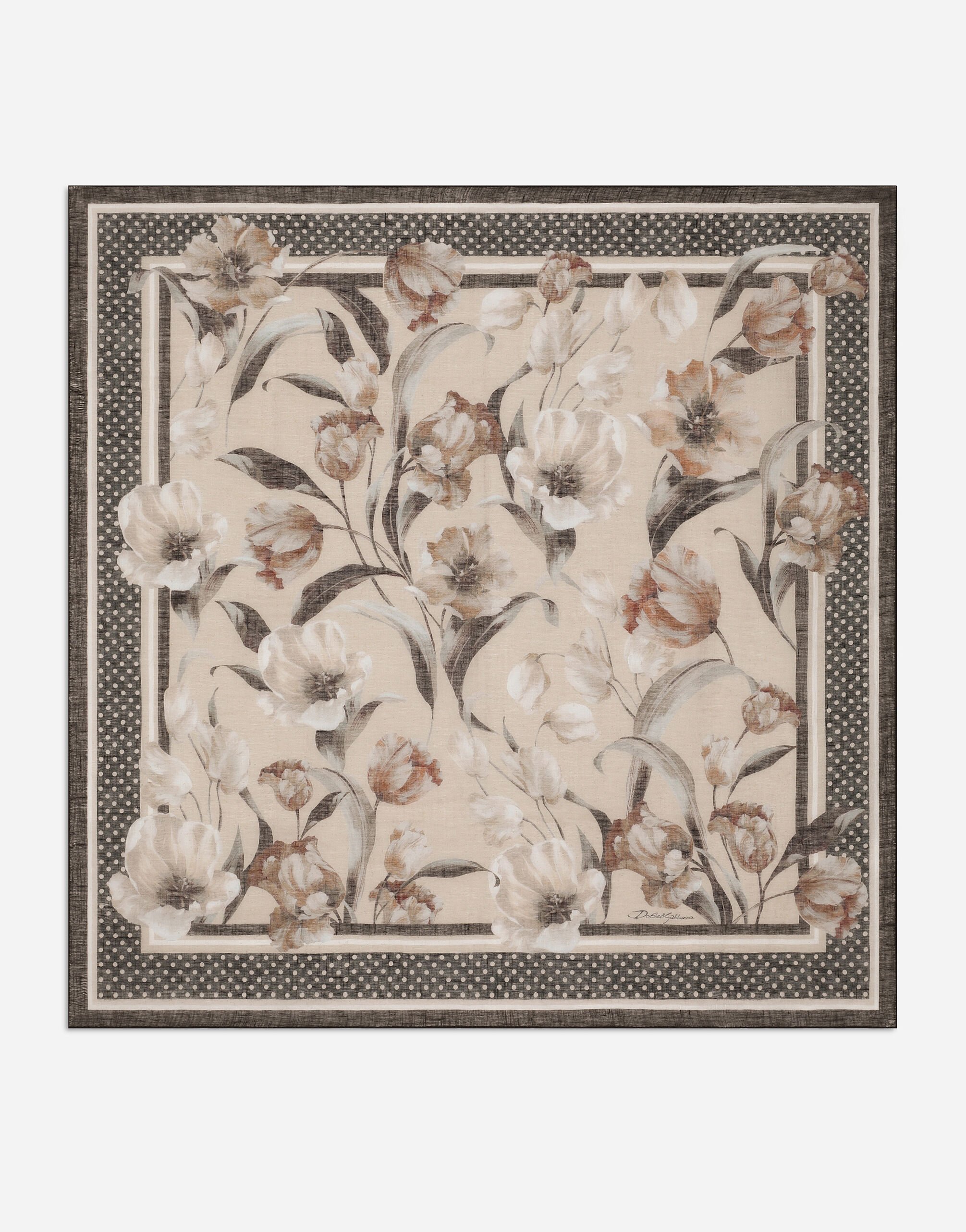 ${brand} Floral-print gauze bandanna (90x90) ${colorDescription} ${masterID}