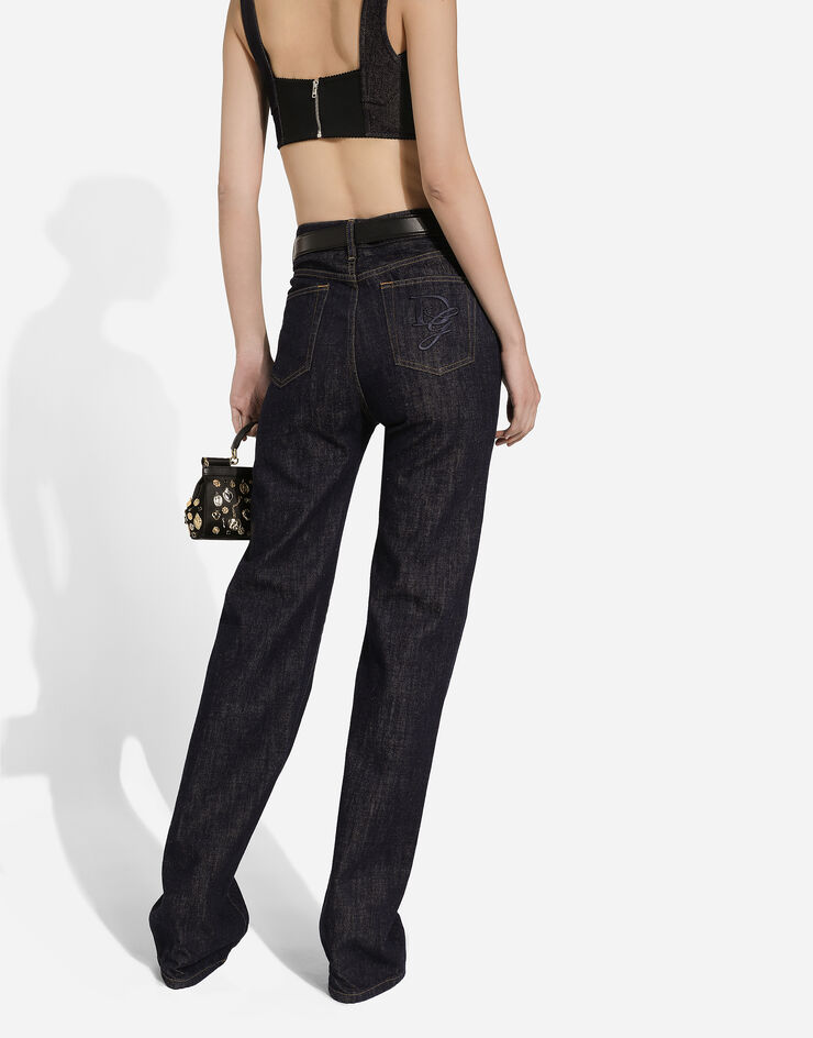 Dolce & Gabbana Jeans flare in denim di cotone Multicolore FTC69ZG8LT3