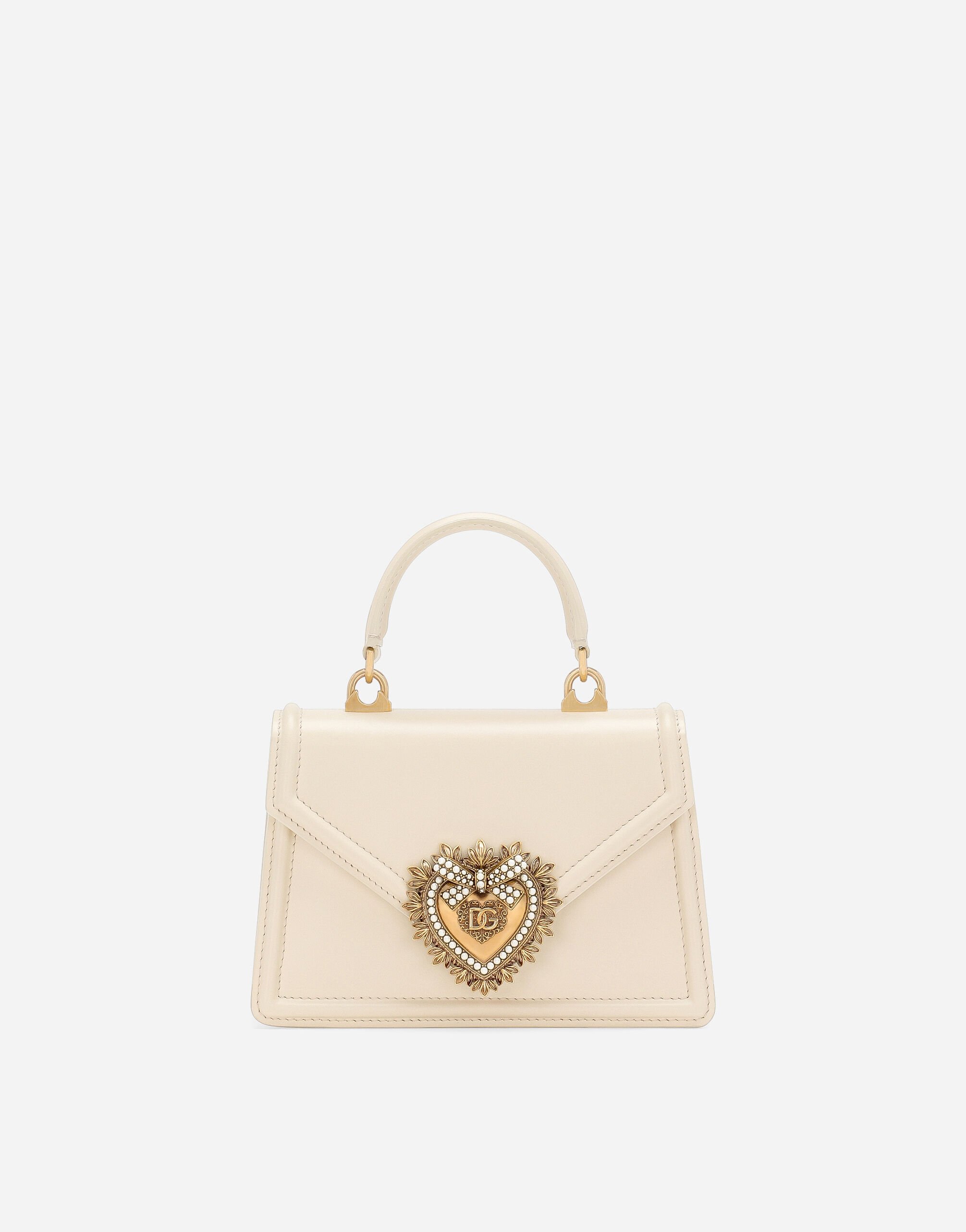 Dolce & Gabbana حقيبة ديفوشن صغيرة بمقبض علوي أصفر BB7158AW437