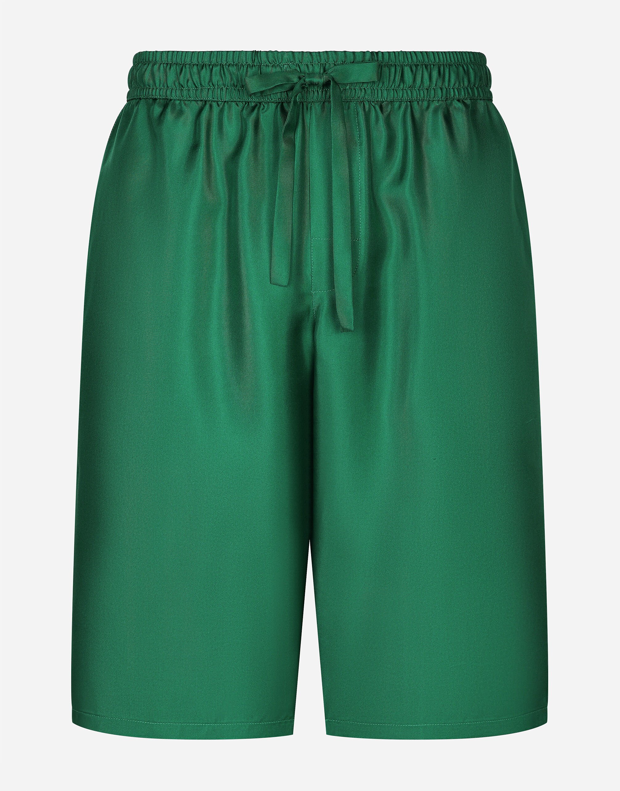 ${brand} Embroidered silk jogging shorts ${colorDescription} ${masterID}