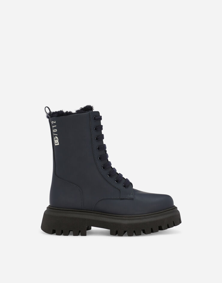 Calfskin combat boots in Dolce&Gabbana® | for Blue US
