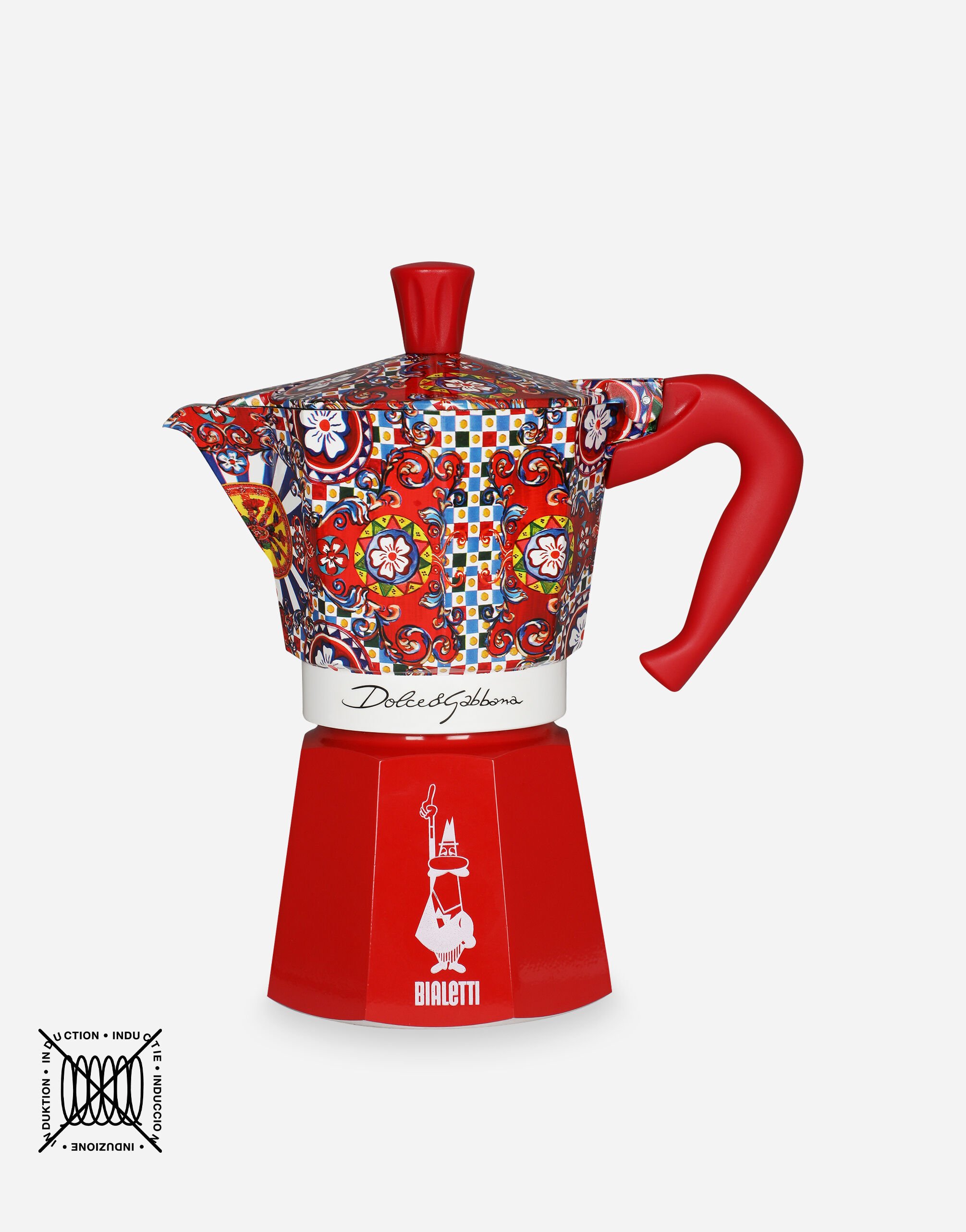 Dolce amp; Gabbana x Bialetti Moka Induction 2-cup coffee maker - Red