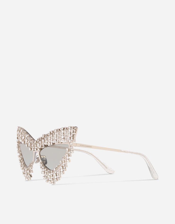 Dolce & Gabbana Солнцезащитные очки Crystals' rain СЕРЕБРИСТЫЙ VGCRRNVIB03