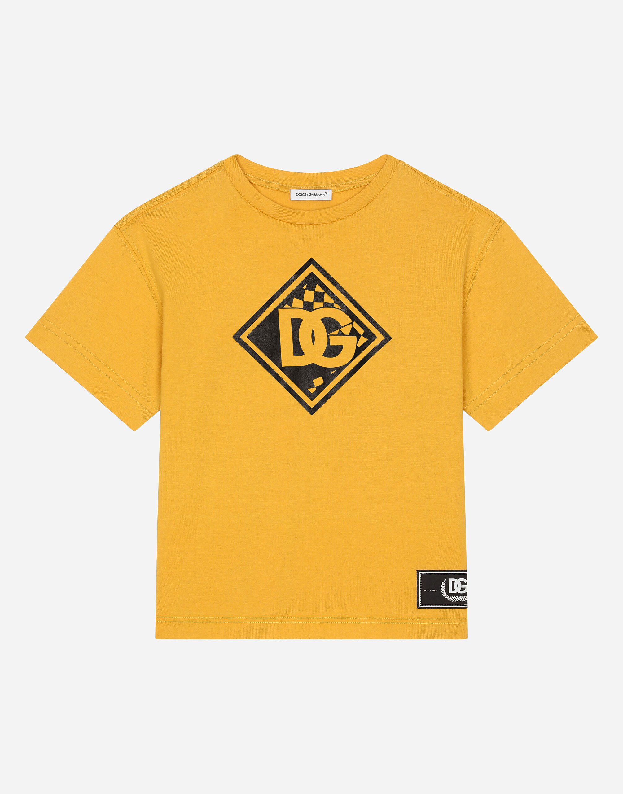 ${brand} Camiseta de punto con logotipo DG ${colorDescription} ${masterID}