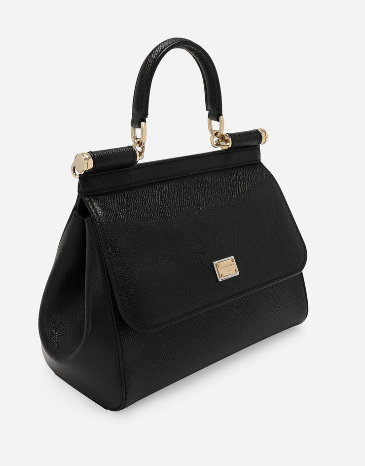 Dolce & Gabbana حقيبة يد Sicily متوسطة أسود BB6003A1001