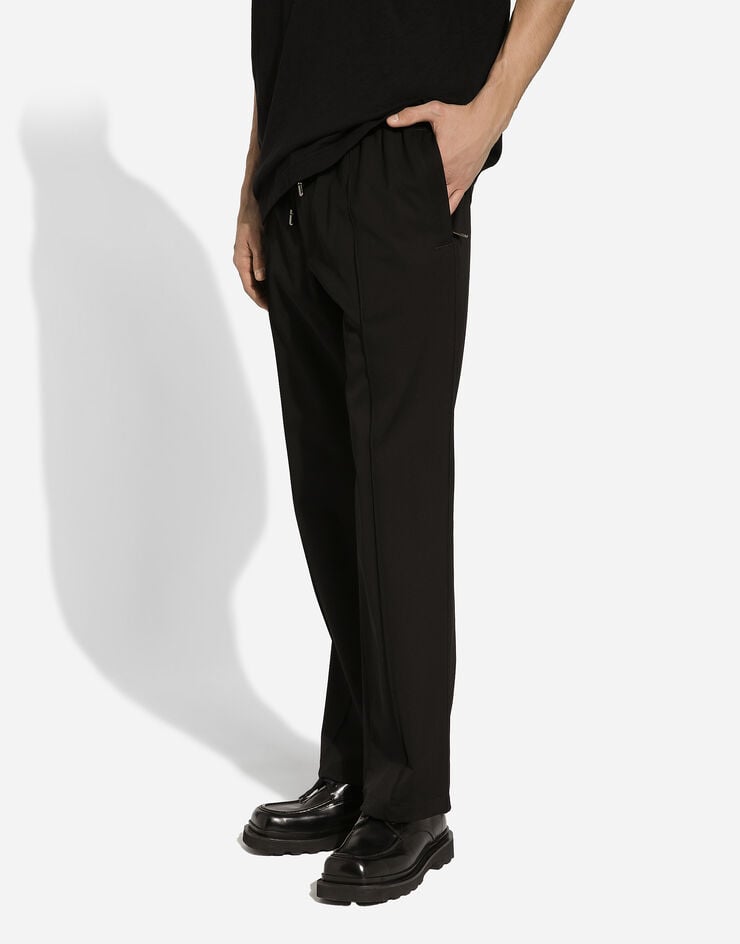 Dolce & Gabbana Спортивные брюки из эластичной шерсти черный GP01UTFURLB