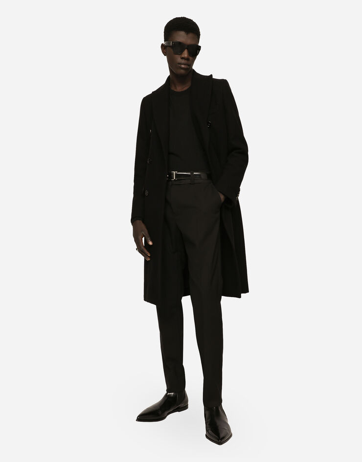 Dolce & Gabbana Двубортное пальто из шерсти черный G036JTHUMJ2