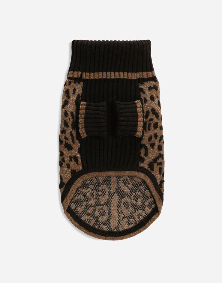 Dolce & Gabbana Wool dog sweater Print GX09KCJBW0E