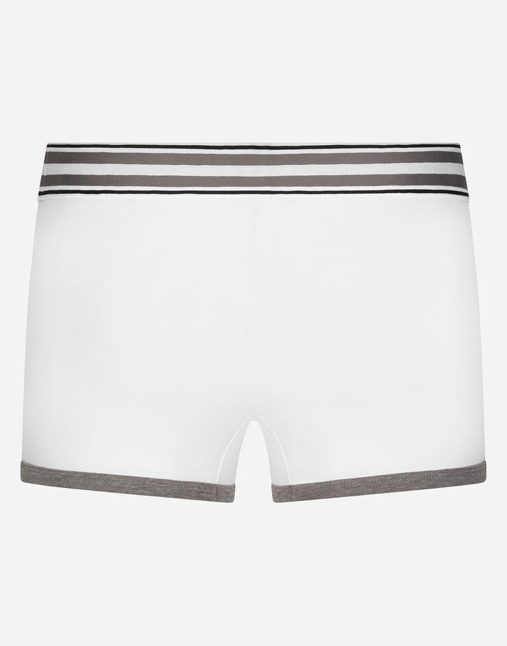 Two-way stretch jersey boxers with DG logo in Multicolor for Men