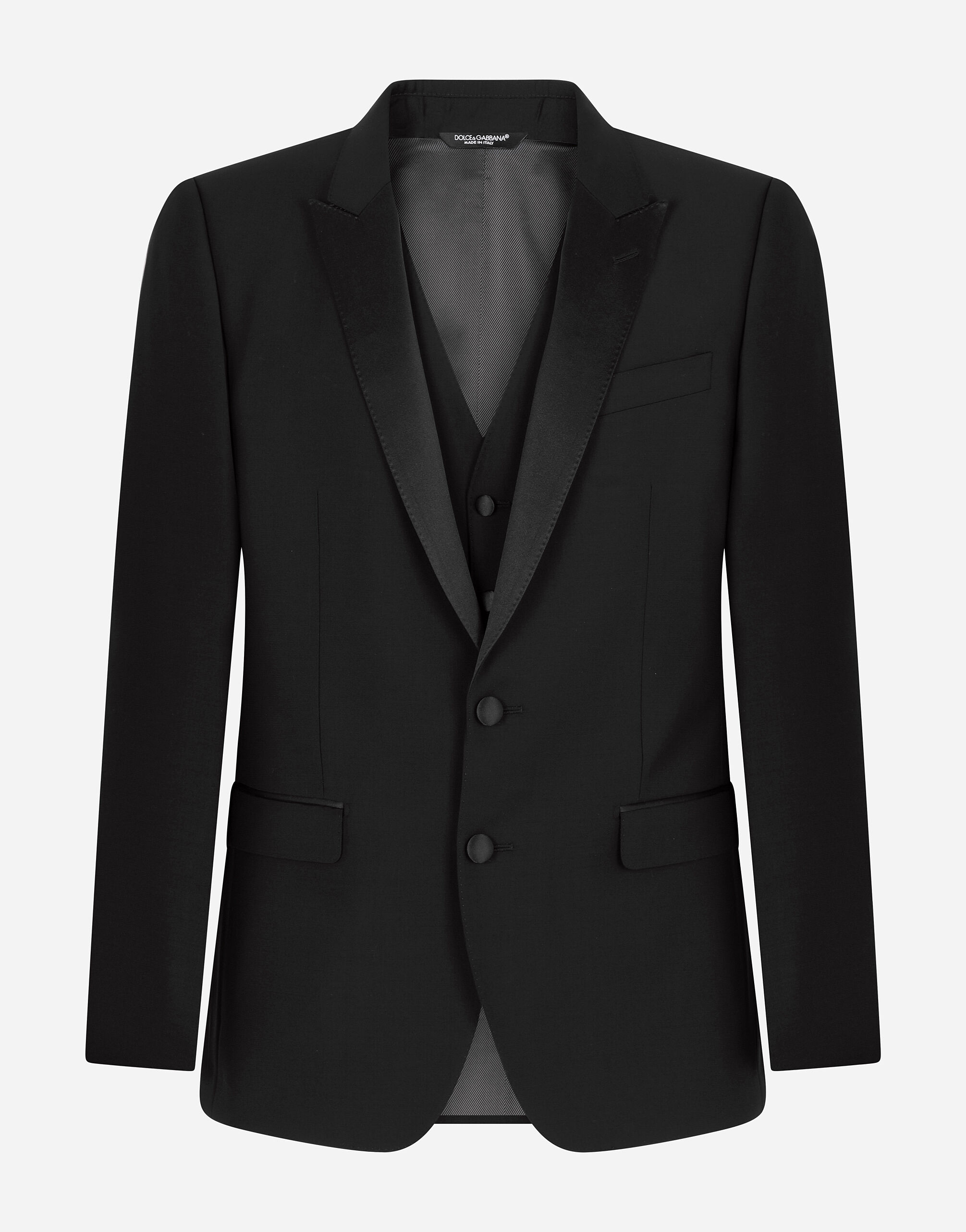 ブルーのメンズ Single-breasted wool Martini-fit tuxedo suit