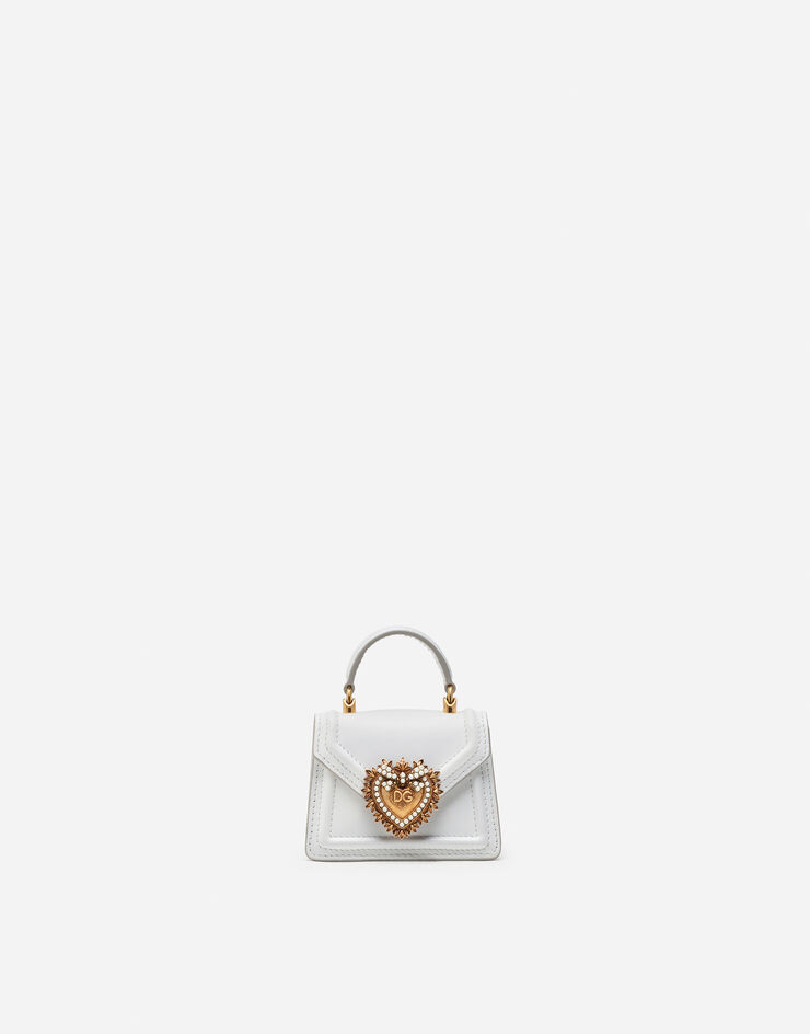 Dolce & Gabbana Small Metallic Devotion Bag With Bejeweled Detailing