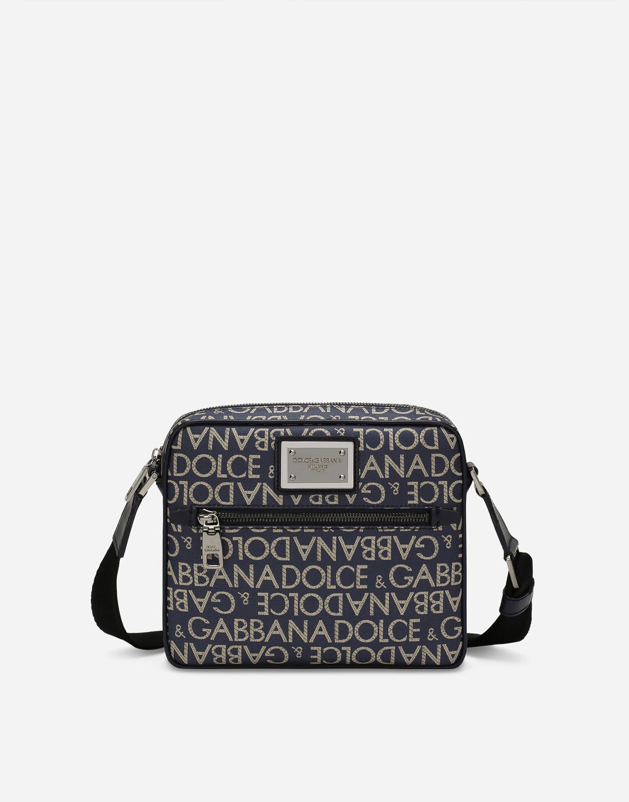 Dolce & Gabbana حقيبة كروس بودي جاكار مطلية وردي BB7603AW576