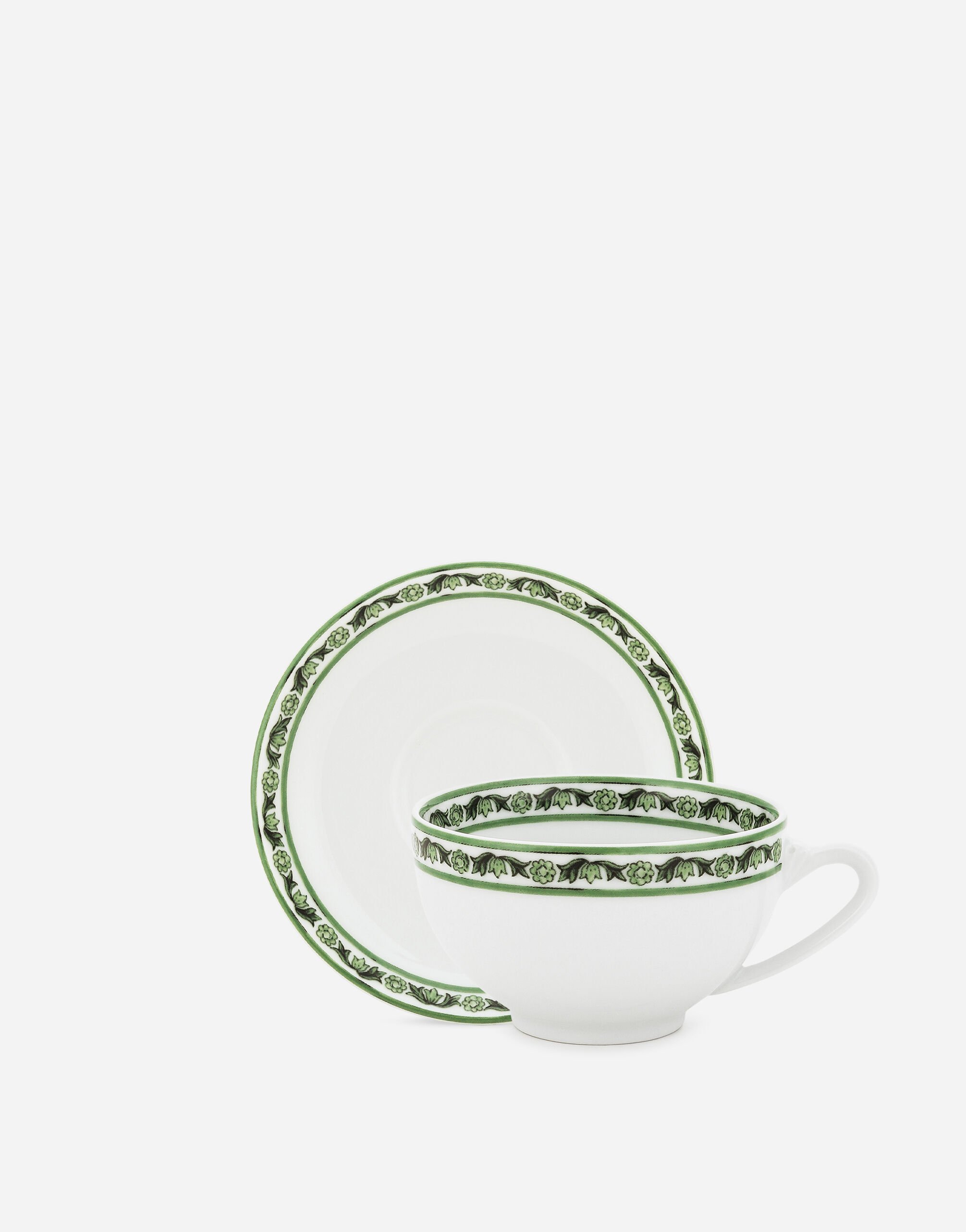 ${brand} Set de 2 Tasses à Thé avec Soucoupe en Porcelaine ${colorDescription} ${masterID}