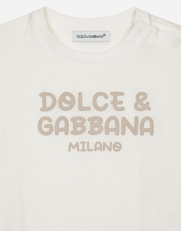 Dolce & Gabbana Dolce&Gabbana 로고 저지 티셔츠 화이트 L1JTEYG7NXH