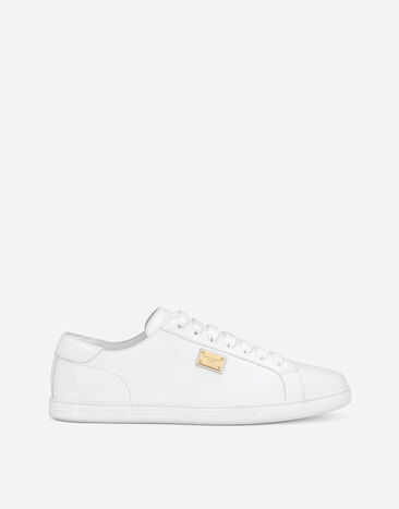 Dolce & Gabbana Saint Tropez calfskin sneakers White G5IF1THI1QC