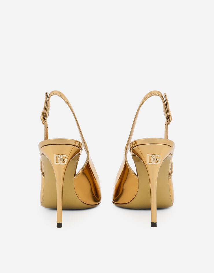 Dolce & Gabbana Slingback aus Kalbsleder Gold CG0791AY828