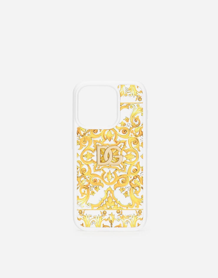 Dolce & Gabbana iPhone 15 Pro cover Yellow BI3312AT880