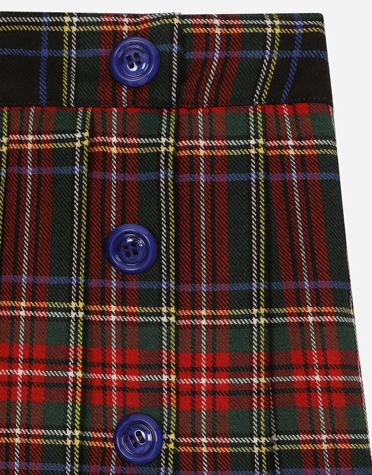 Dolce & Gabbana Tartan wool skirt Multicolor L55I04FQMG9