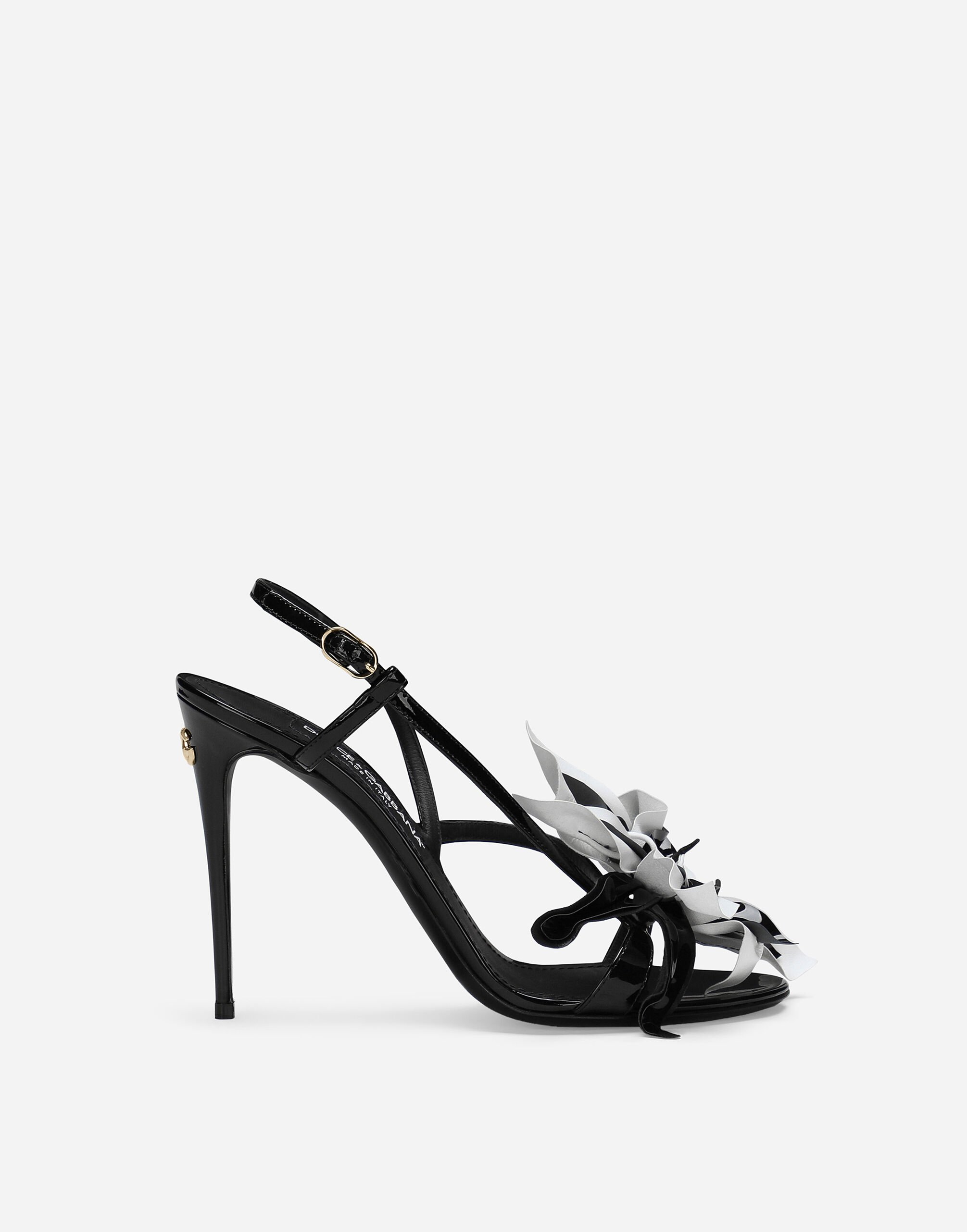 Patent leather sandals in Black for | Dolce&Gabbana® US