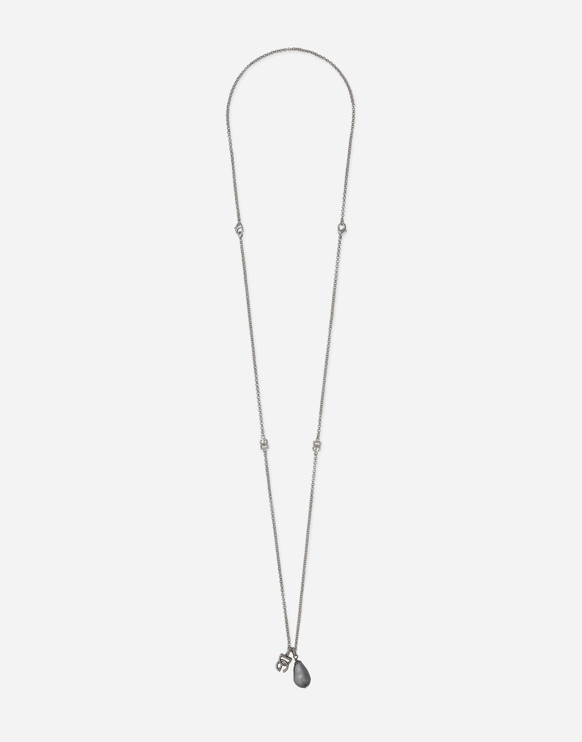 ${brand} Teardrop necklace with DG logo ${colorDescription} ${masterID}