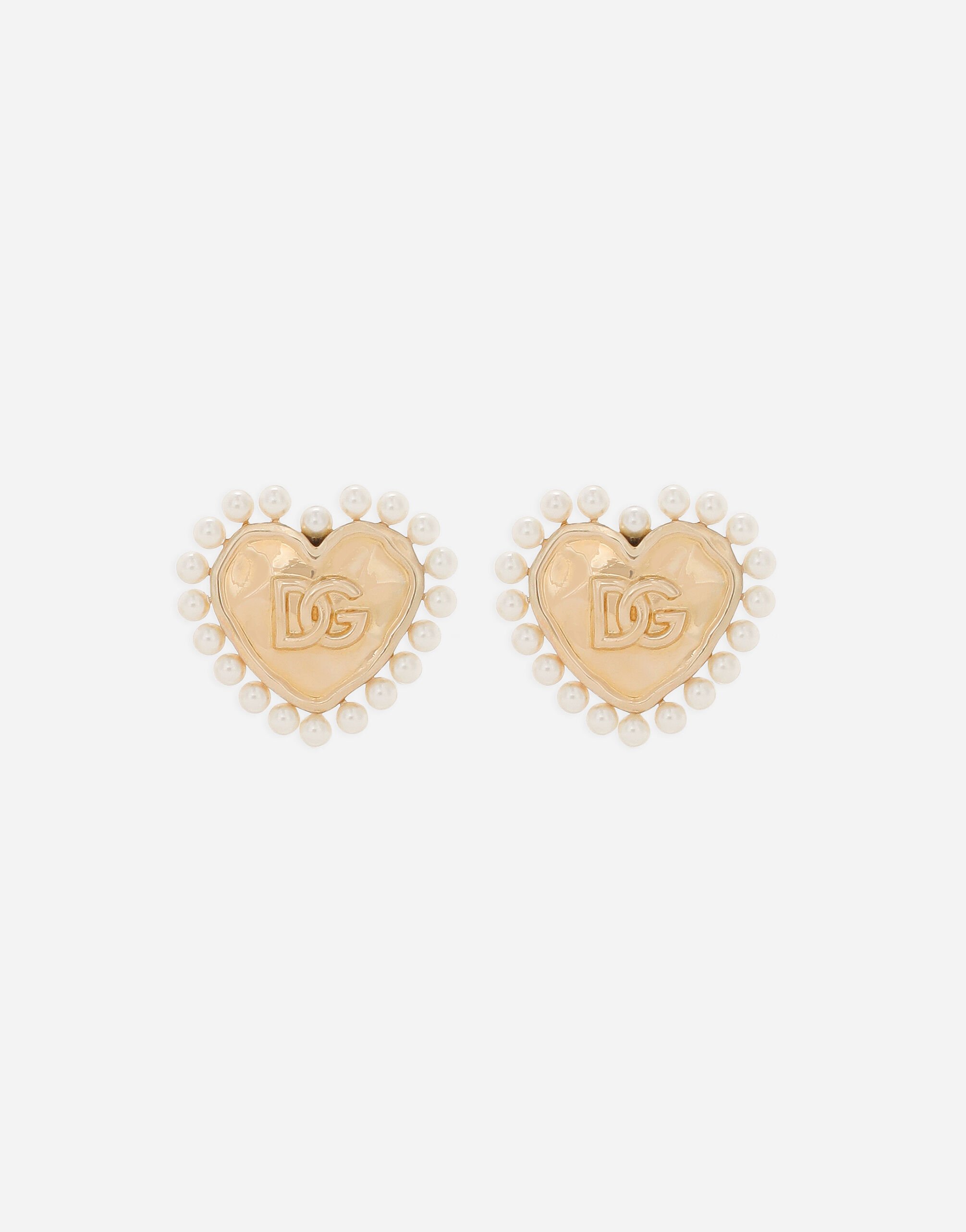 ${brand} Pendientes de corazón con adorno de perlas ${colorDescription} ${masterID}