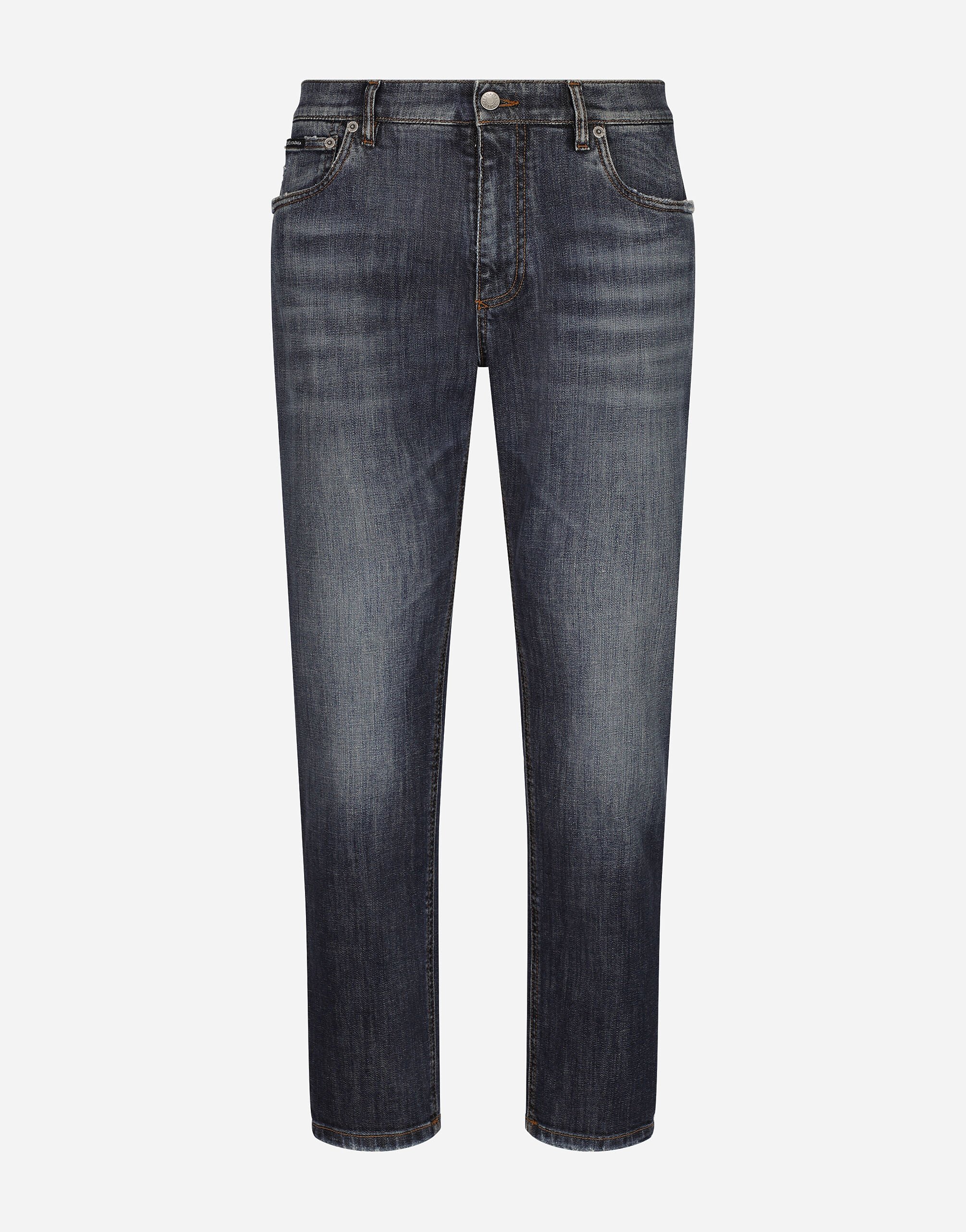 ${brand} Vaqueros loose de denim elástico ${colorDescription} ${masterID}