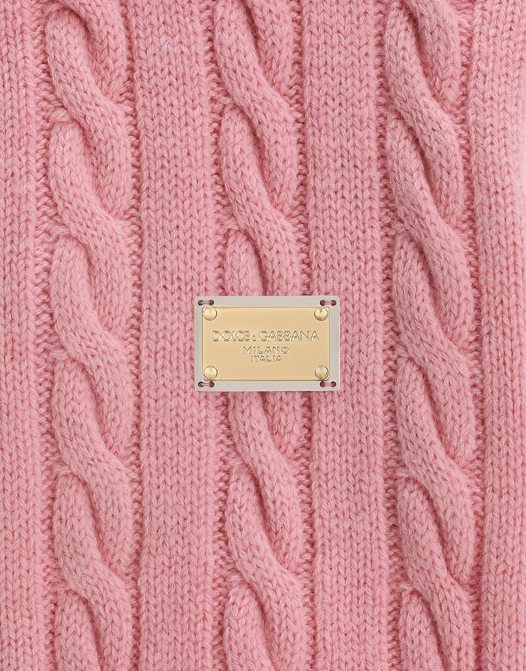 Dolce & Gabbana Wool dog sweater Pink GX09KCJFMMD