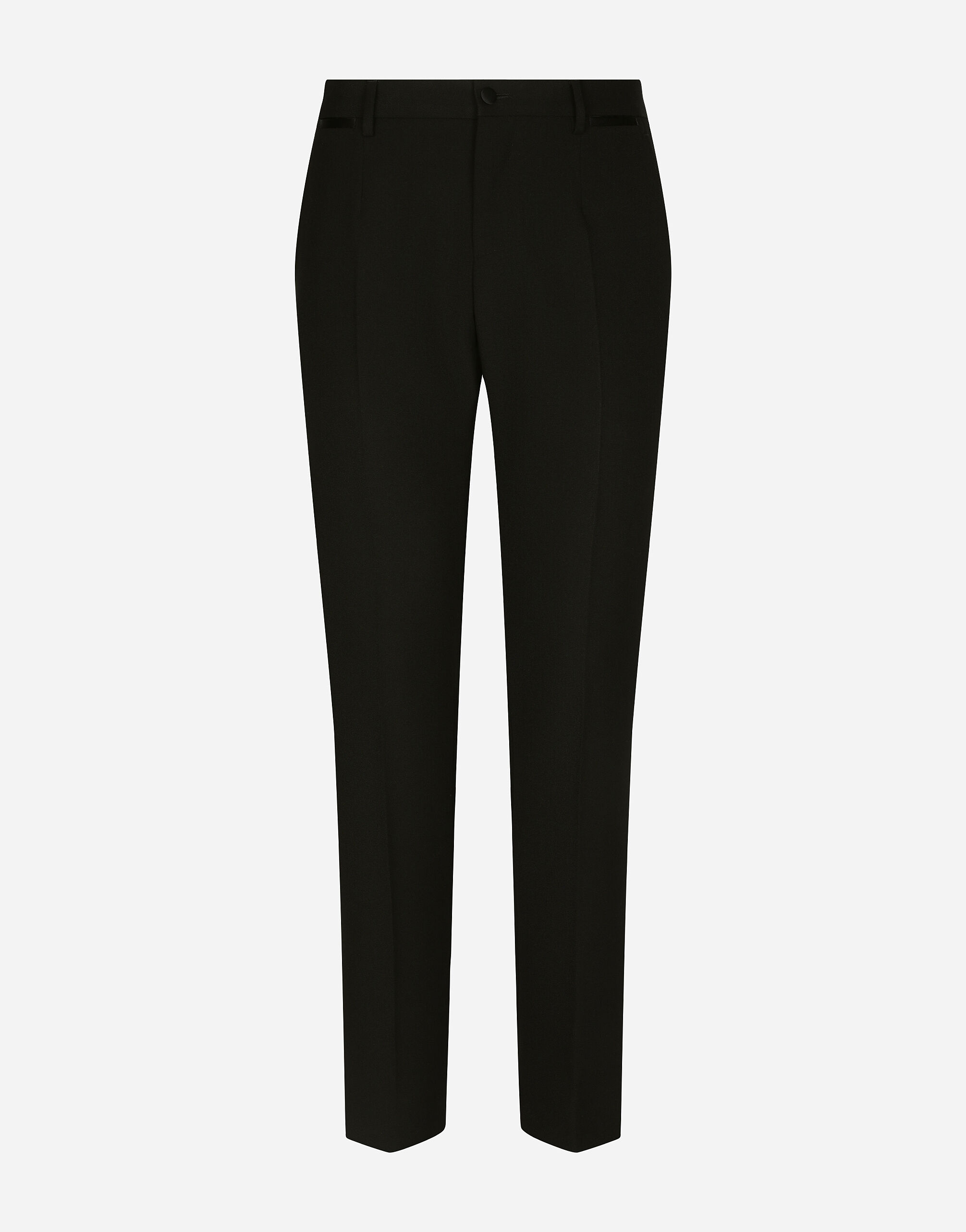 Dolce & Gabbana Tailored stretch wool tuxedo pants Multicolor GV1CXTFU4KJ