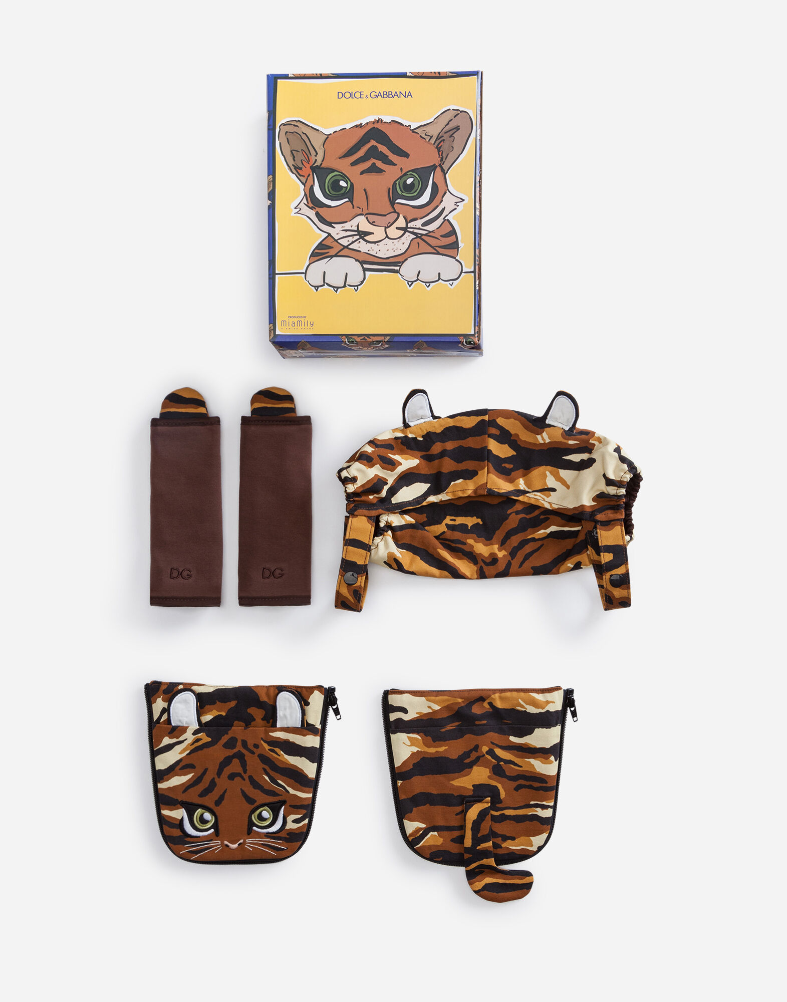 Dolce & Gabbana Tiger cover for baby carrier Print LNJA88G7NVE