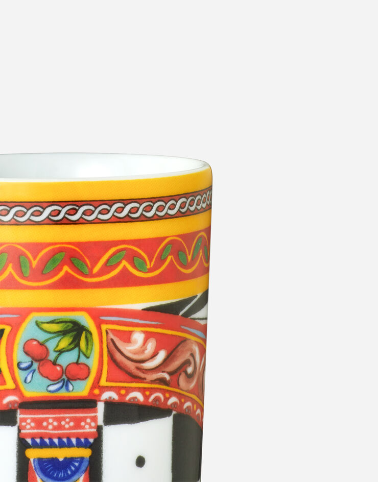 Dolce & Gabbana Vaso de agua de porcelana Multicolor TCB031TCA13