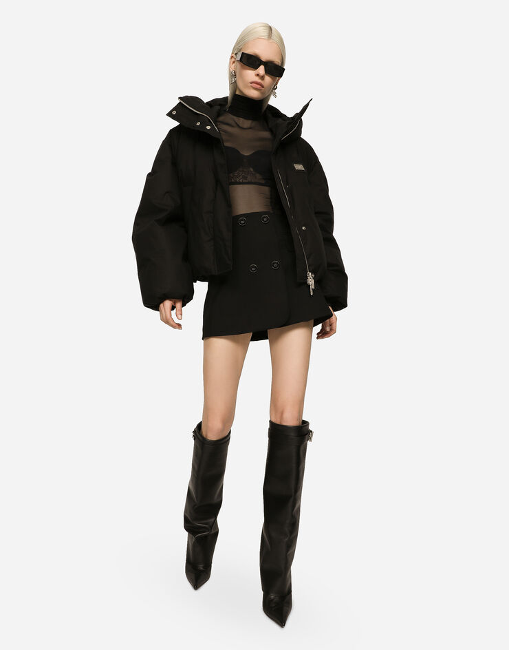Dolce & Gabbana Short nylon jacket Black F9R12TGDBVL