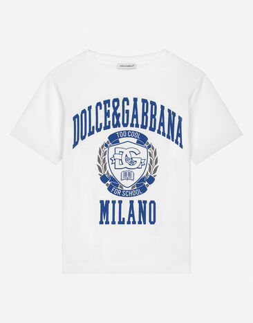 ${brand} Dolce&Gabbana 徽标平纹针织 T 恤 ${colorDescription} ${masterID}