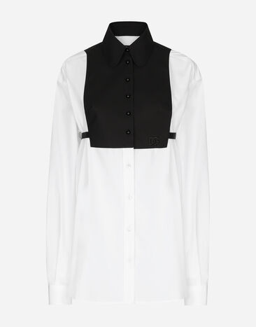 ${brand} Cotton shirt with contrasting shirt front ${colorDescription} ${masterID}