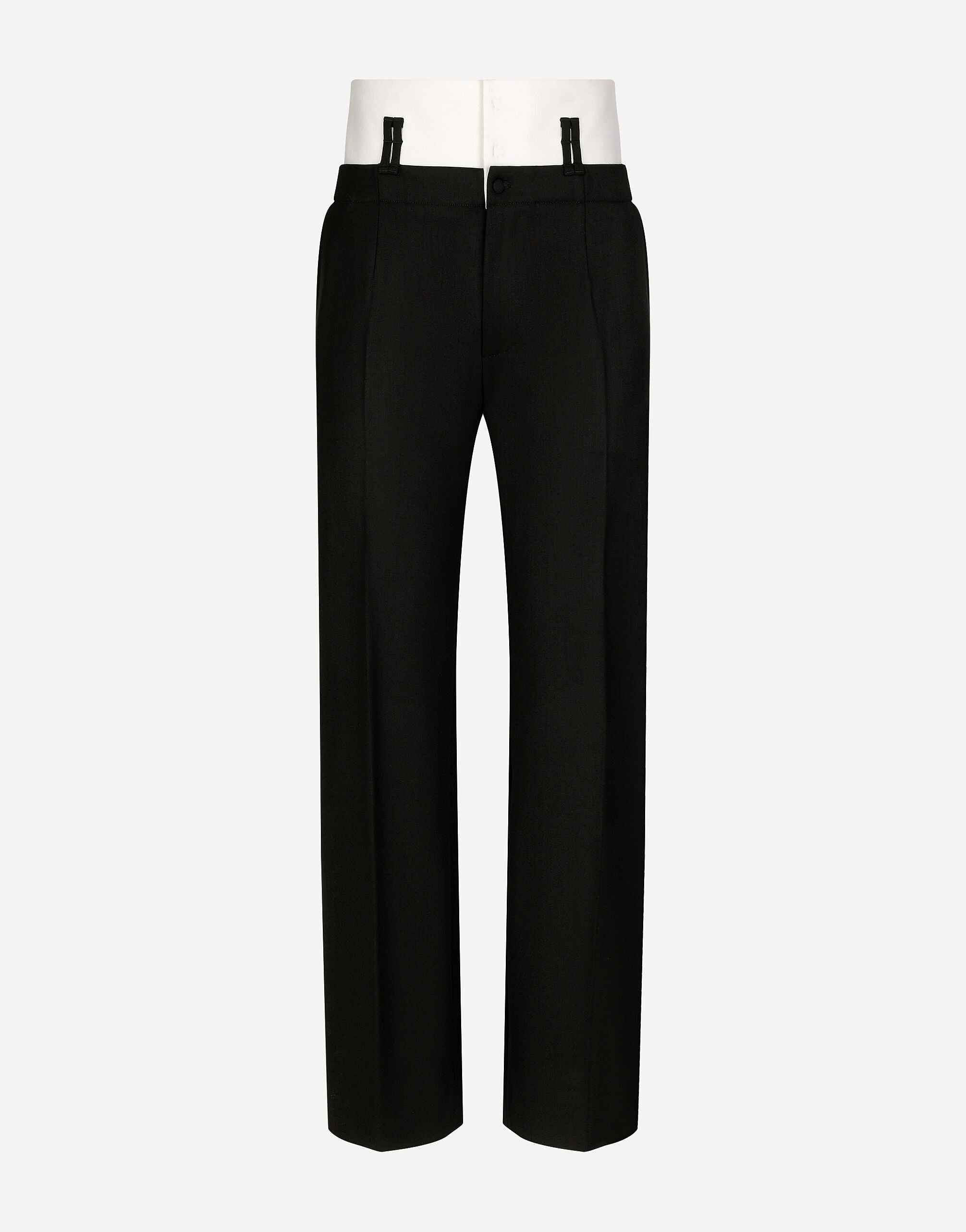 ${brand} Tailored pants with contrasting belt ${colorDescription} ${masterID}