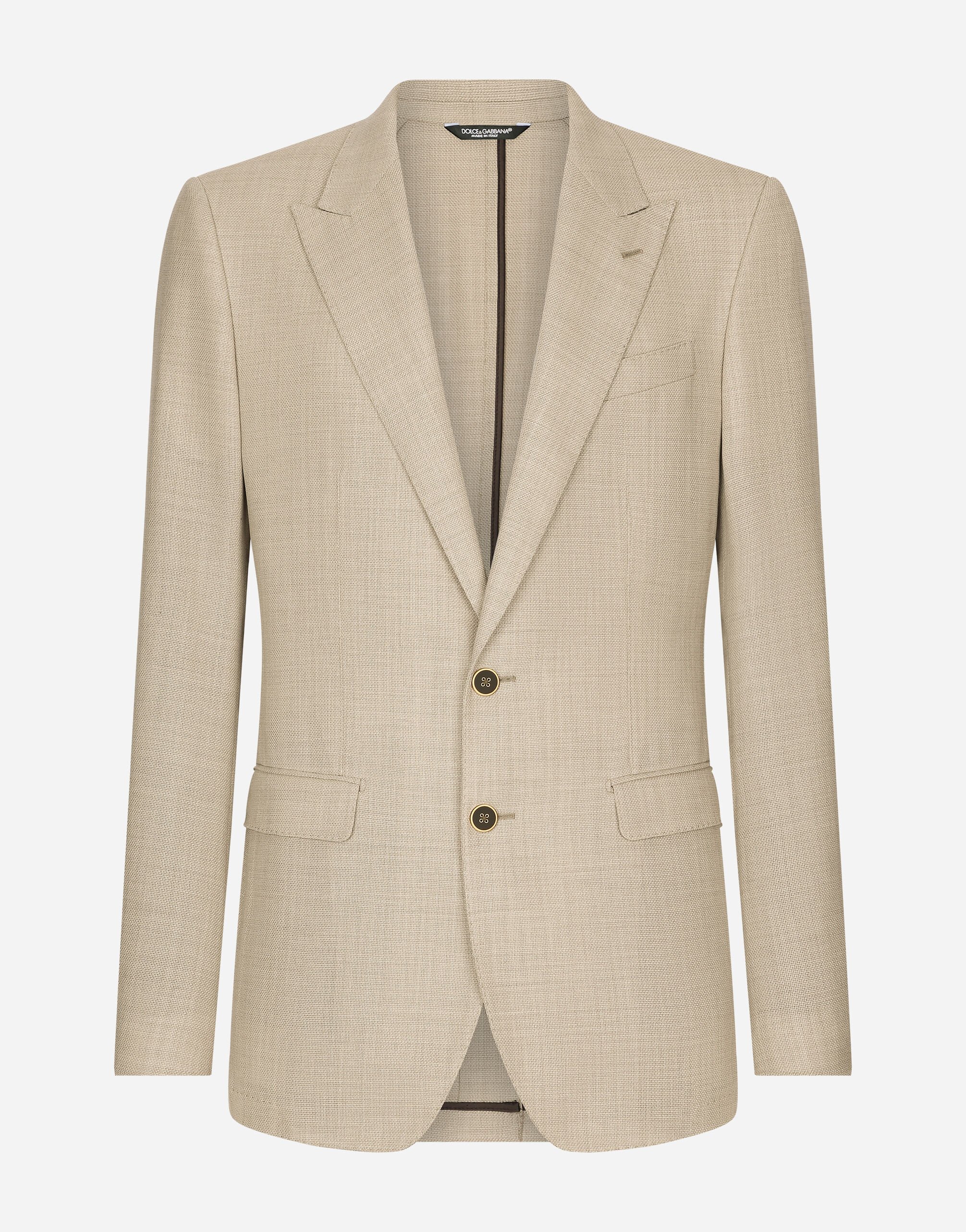 Single-breasted wool Taormina-fit jacket