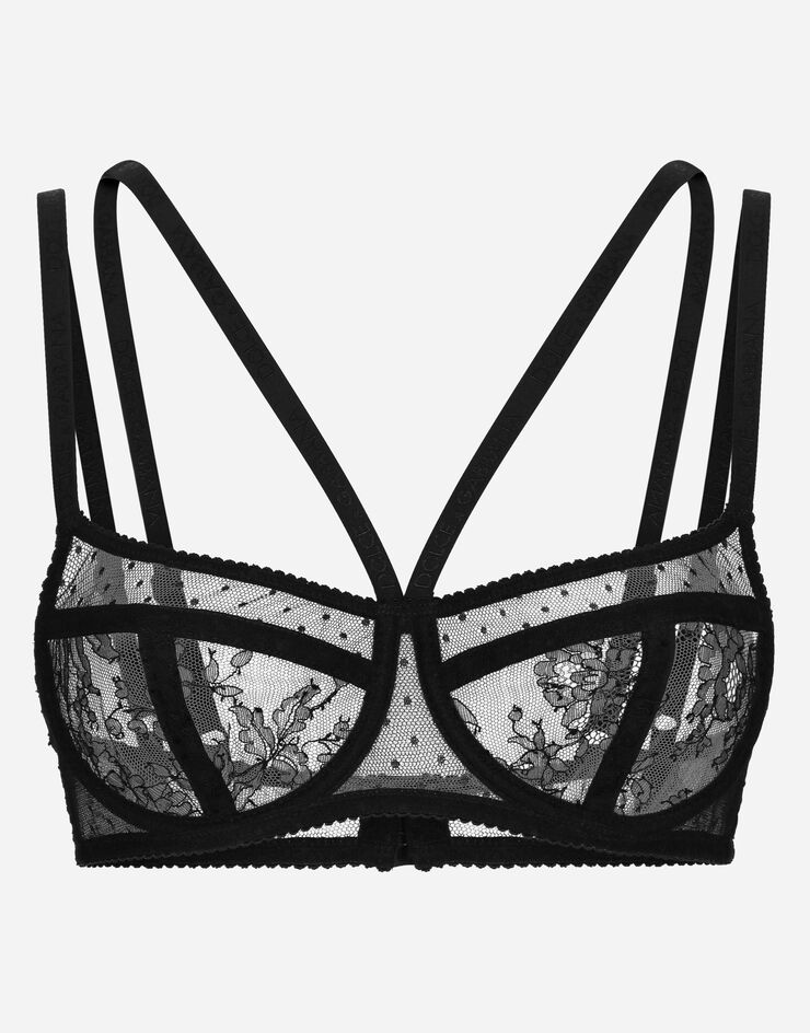 Buy Women's Set of 3 - Lace Detail Balconette Bra with Hook and