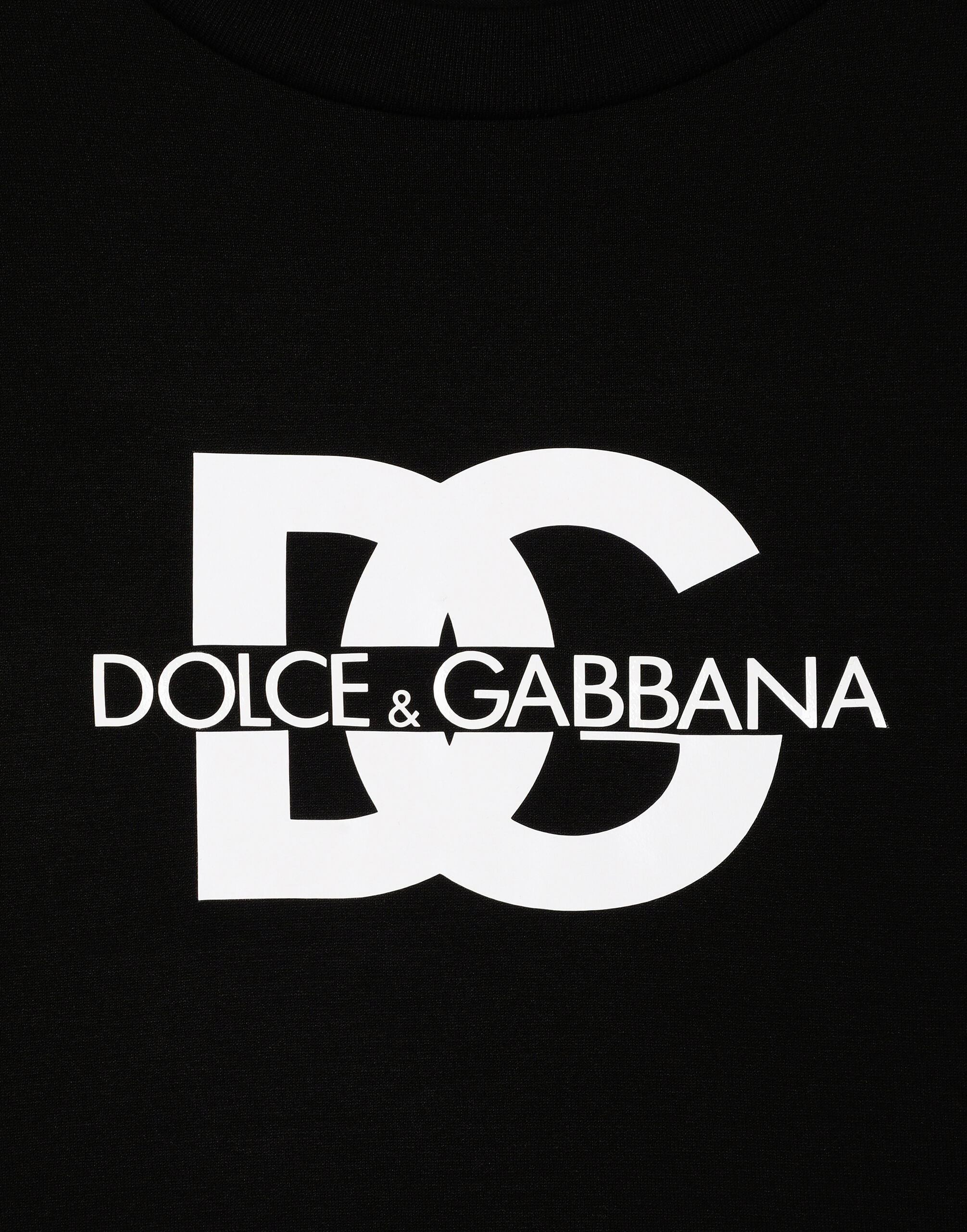 Short-sleeved T-shirt with DG logo print in Black for Men 