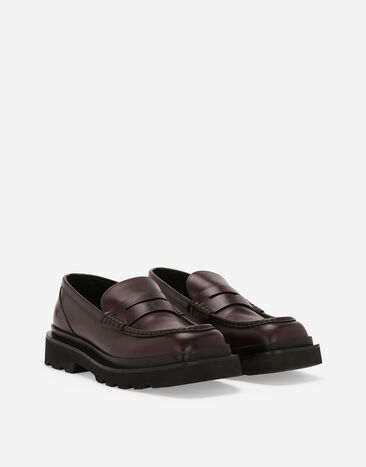 Dolce & Gabbana Calfskin loafers Brown A30204A1203