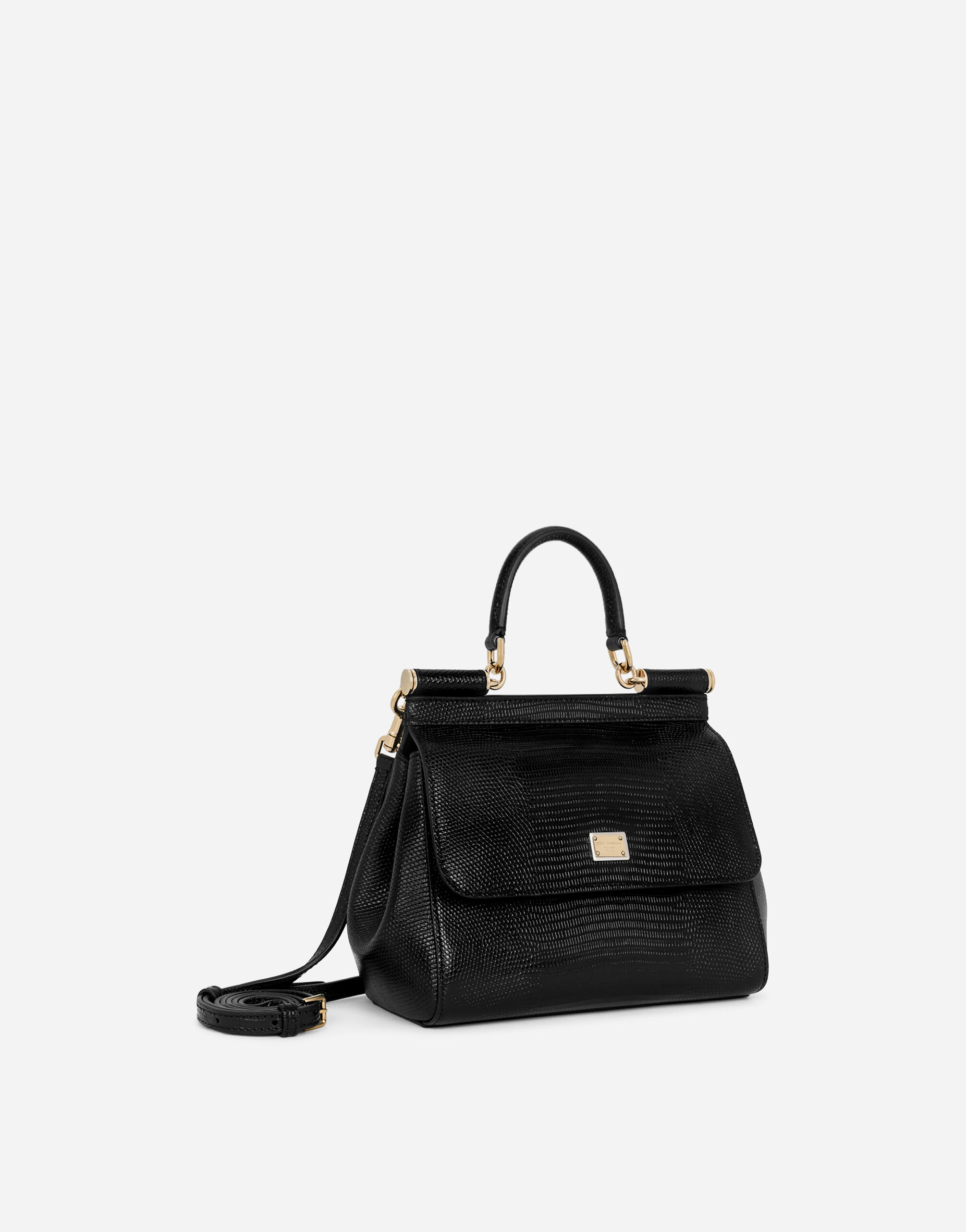 Medium Sicily handbag in Black for Women | Dolce&Gabbana®