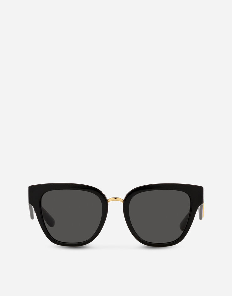 DG Crossed Sunglasses in Black for Women | Dolce&Gabbana®