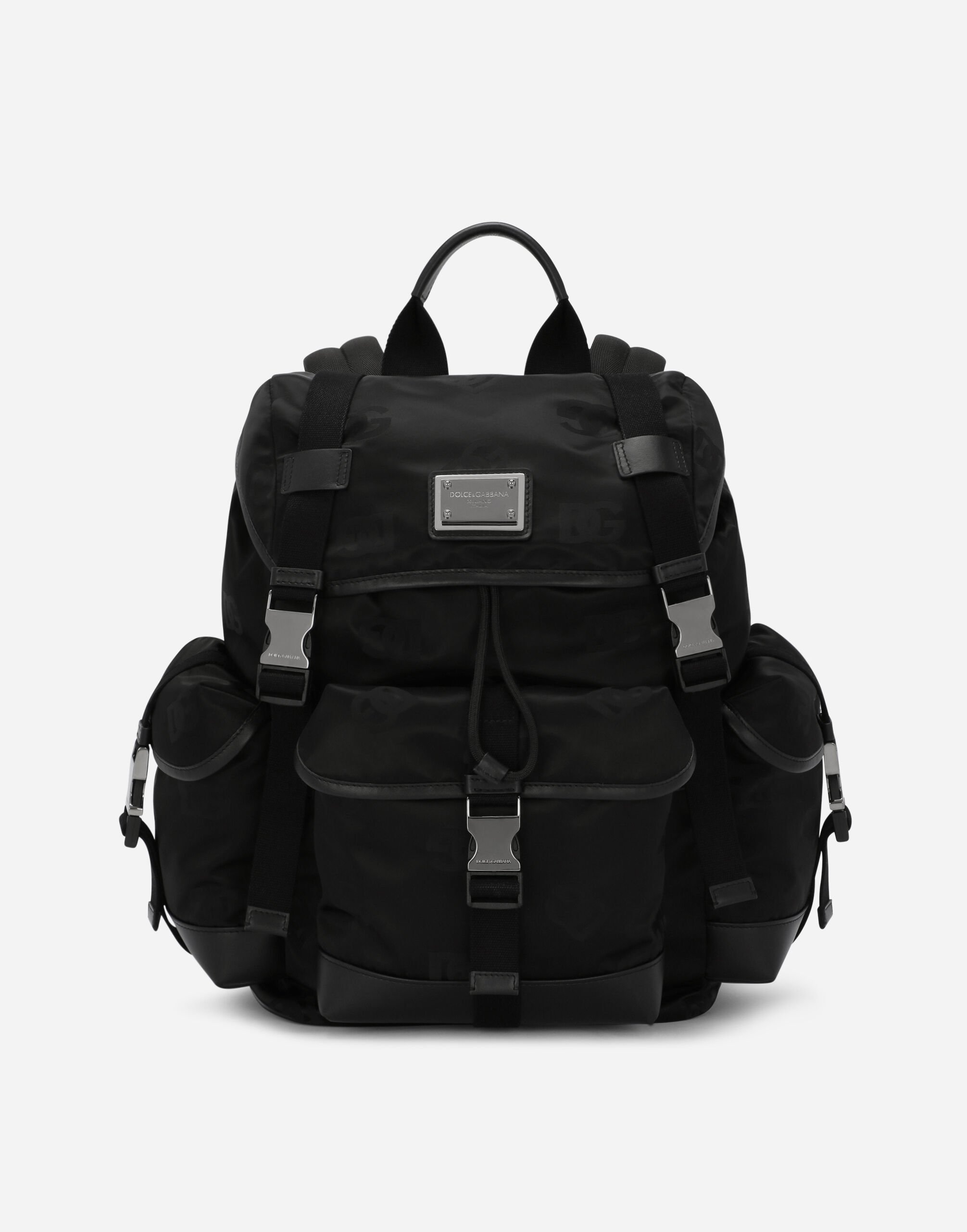 ${brand} Nylon backpack with logo ${colorDescription} ${masterID}