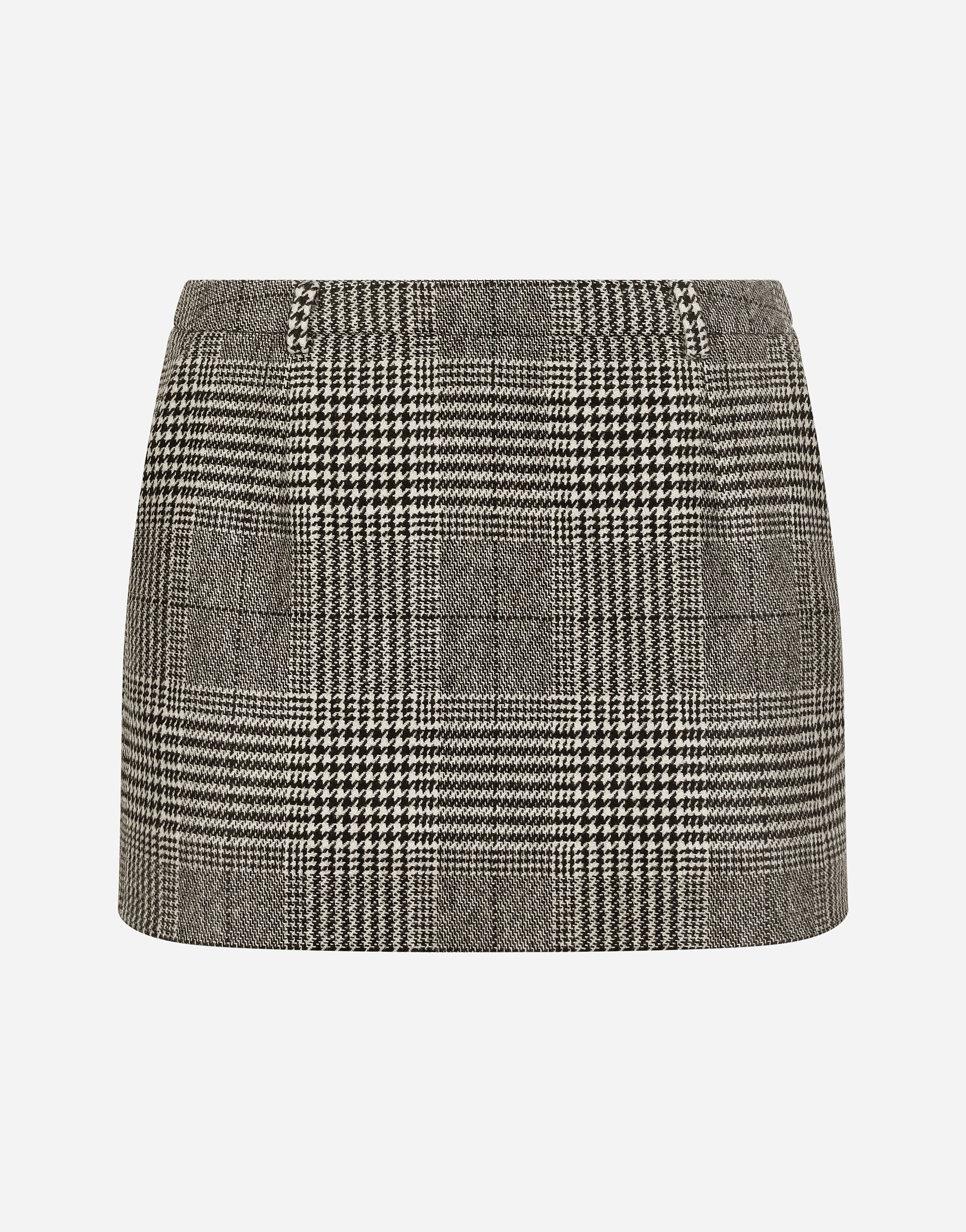 ${brand} Glen plaid miniskirt ${colorDescription} ${masterID}