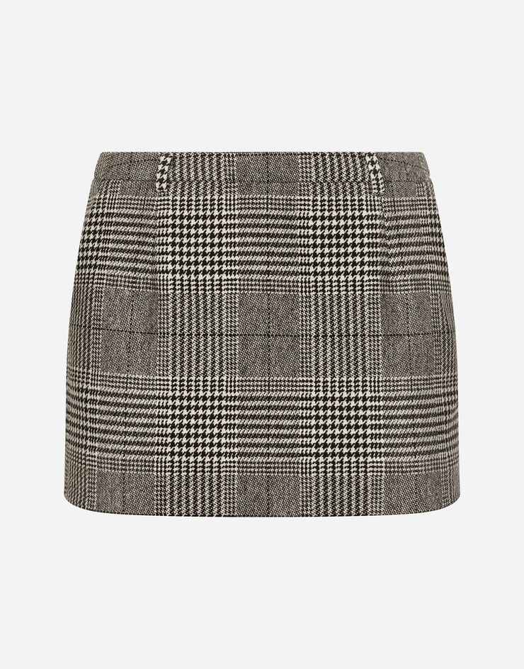 Dolce & Gabbana Glen plaid miniskirt Multicolor F4CXYTFQ2MV