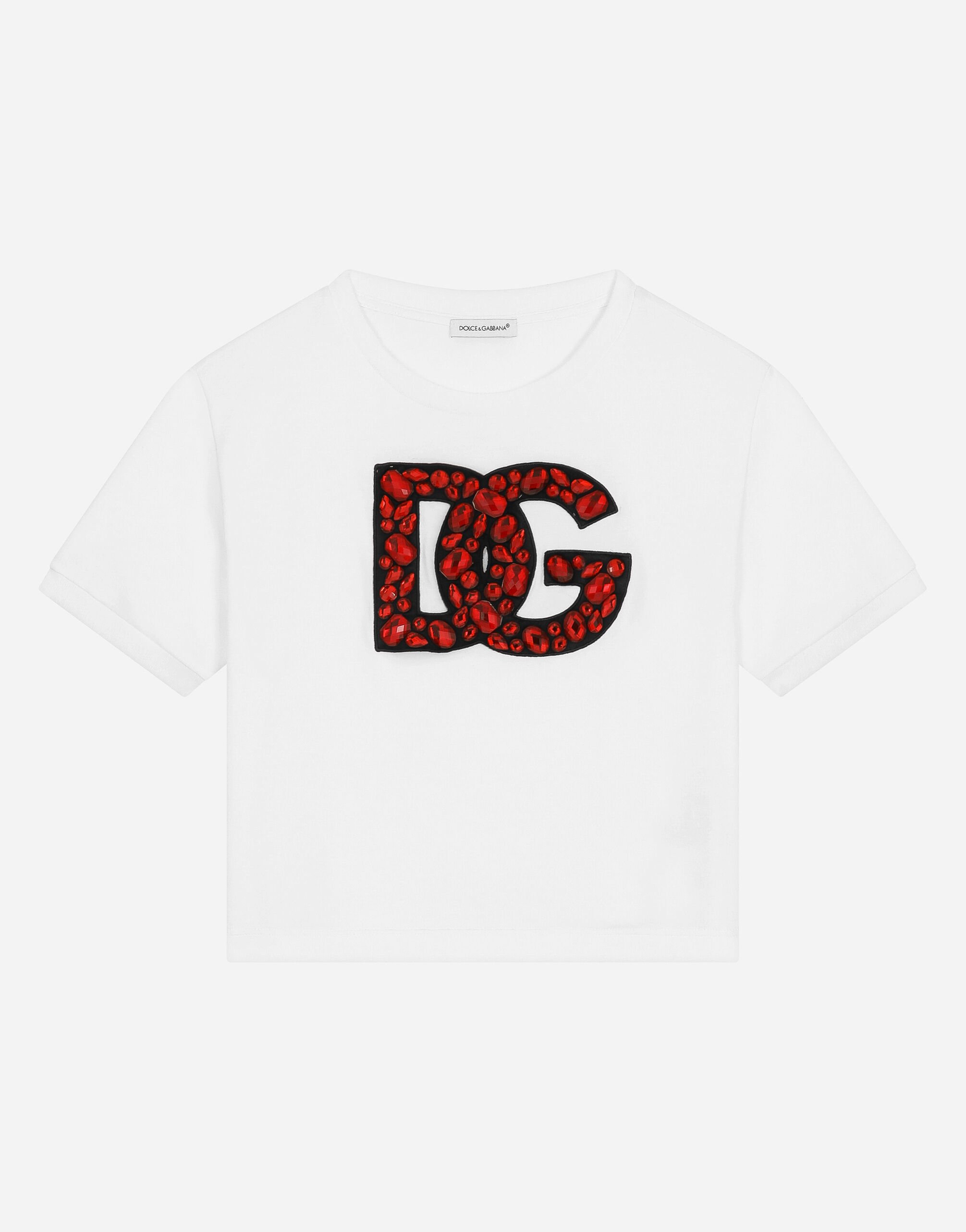 ${brand} Short-sleeved jersey T-shirt with DG logo ${colorDescription} ${masterID}