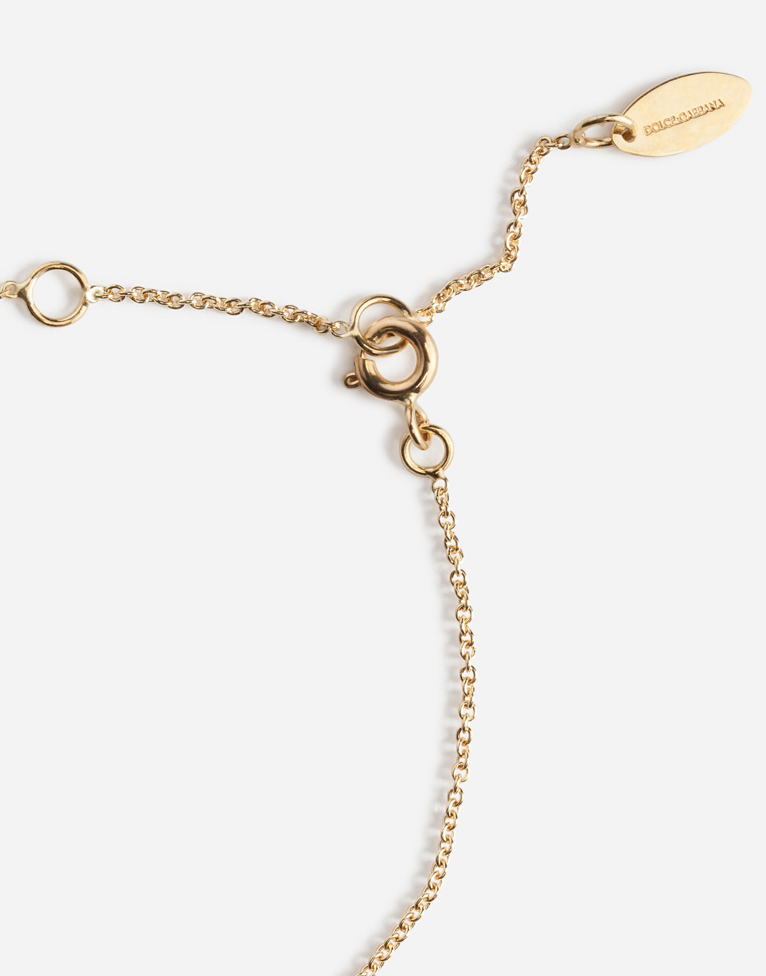 Bracelet with angel medallion in Gold | Dolce&Gabbana®