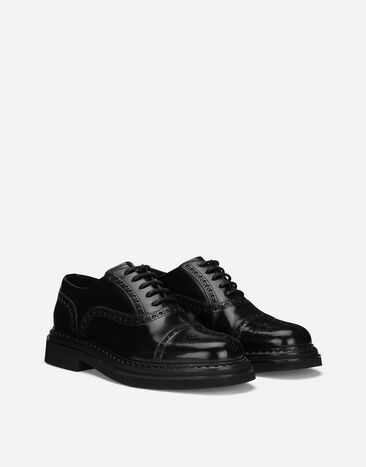 Dolce&Gabbana Zapato Oxford en piel de becerro cepillada Negro A20159A1203