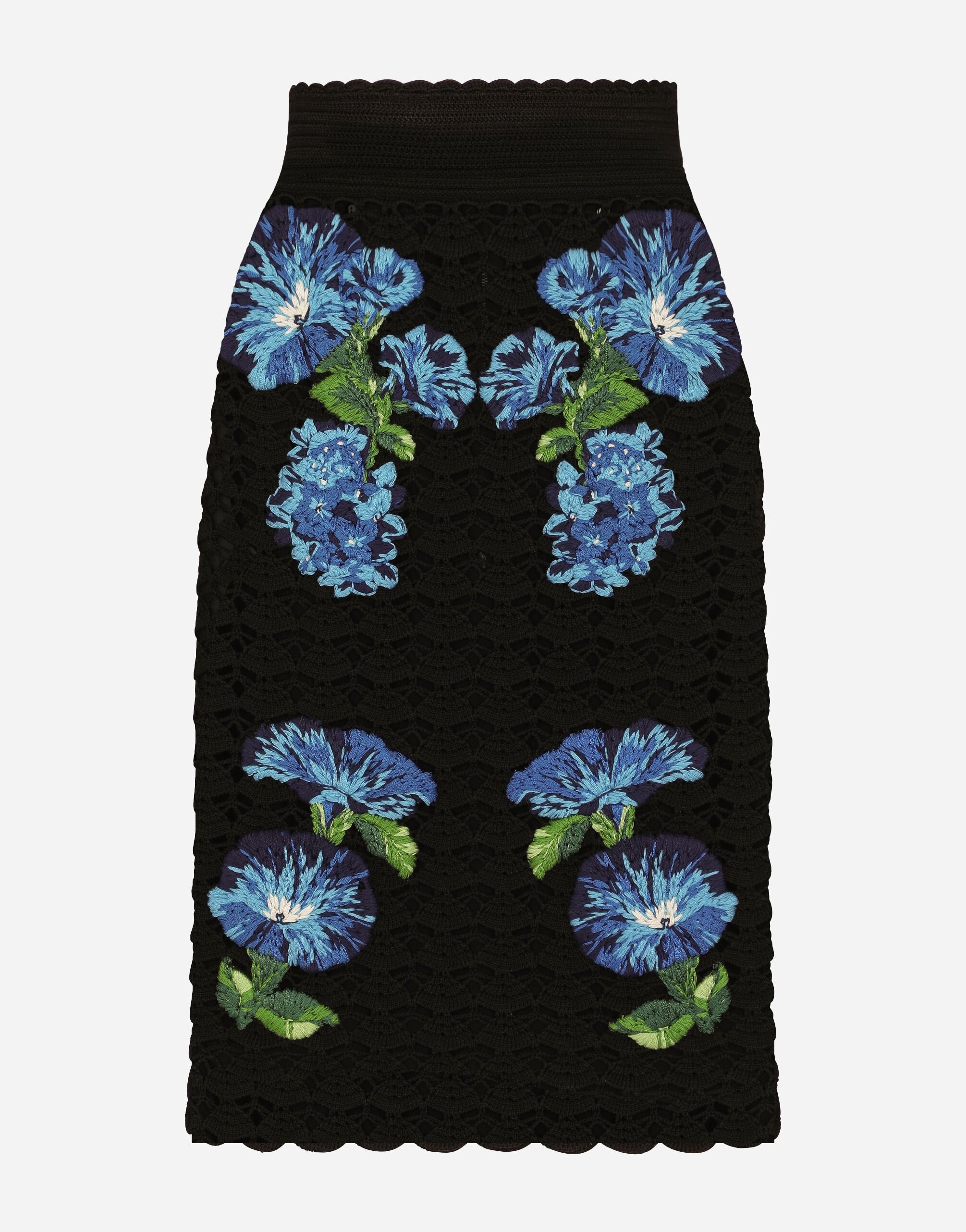 ${brand} Crochet skirt with bluebell print ${colorDescription} ${masterID}