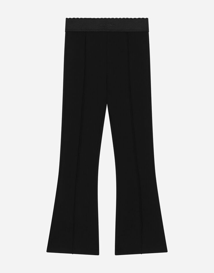 Dolce & Gabbana Jersey pants with Dolce&Gabbana logo Black L5JPC1G7N3S