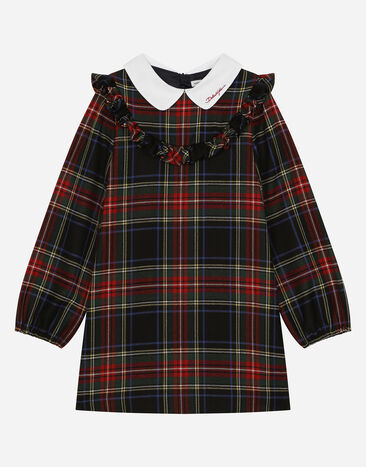 ${brand} Robe en laine mélangée tartan ${colorDescription} ${masterID}